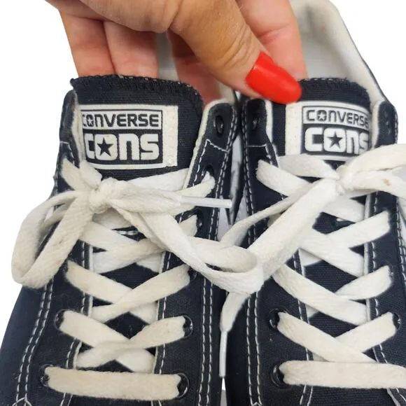 Converse Cons Shoes Youth 6 Womens 7.5 Black White Low Top One Star Sneakers