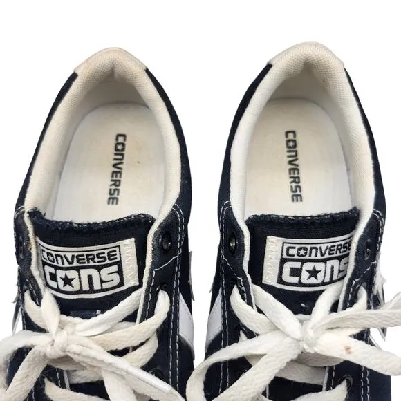 Converse Cons Shoes Youth 6 Womens 7.5 Black White Low Top One Star Sneakers