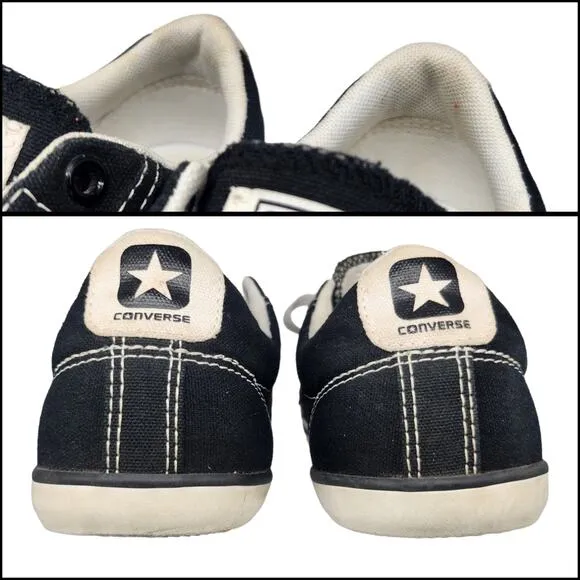 Converse Cons Shoes Youth 6 Womens 7.5 Black White Low Top One Star Sneakers