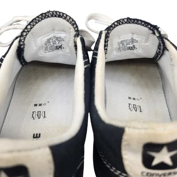 Converse Cons Shoes Youth 6 Womens 7.5 Black White Low Top One Star Sneakers