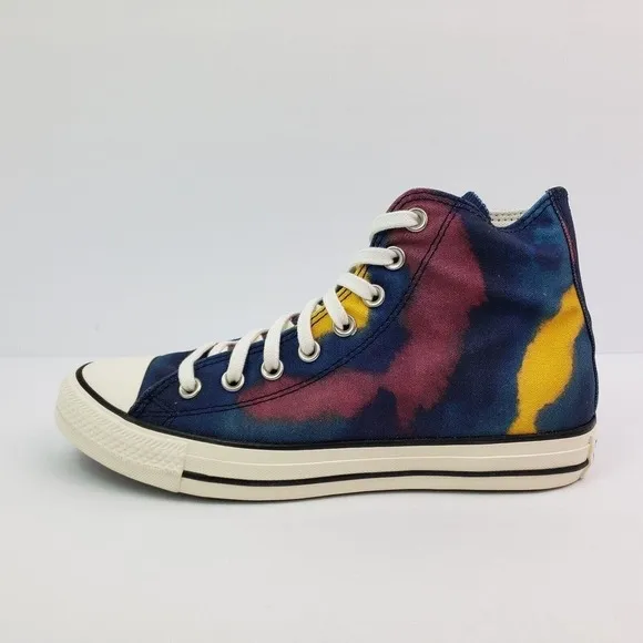 Converse CTAS HI Womens Sz 9.5 Mens Sz 7.5 Blue Purple Sneaker Shoes A02082F