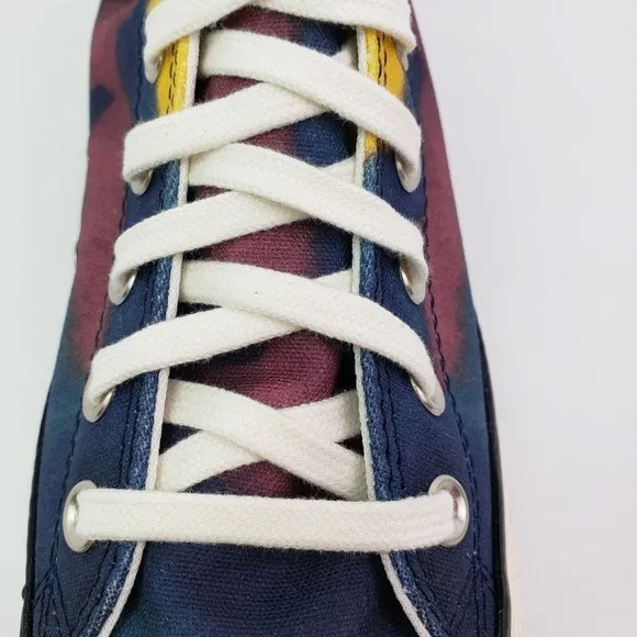 Converse CTAS HI Womens Sz 9.5 Mens Sz 7.5 Blue Purple Sneaker Shoes A02082F