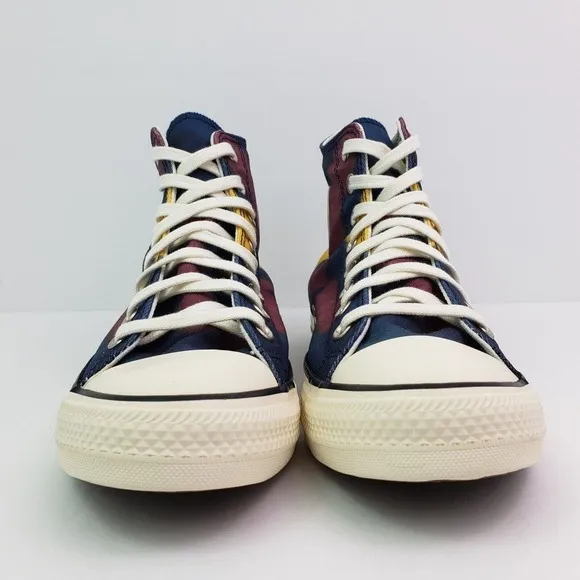 Converse CTAS HI Womens Sz 9.5 Mens Sz 7.5 Blue Purple Sneaker Shoes A02082F