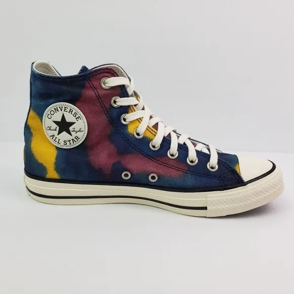 Converse CTAS HI Womens Sz 9.5 Mens Sz 7.5 Blue Purple Sneaker Shoes A02082F