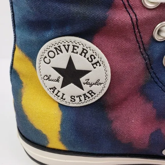 Converse CTAS HI Womens Sz 9.5 Mens Sz 7.5 Blue Purple Sneaker Shoes A02082F