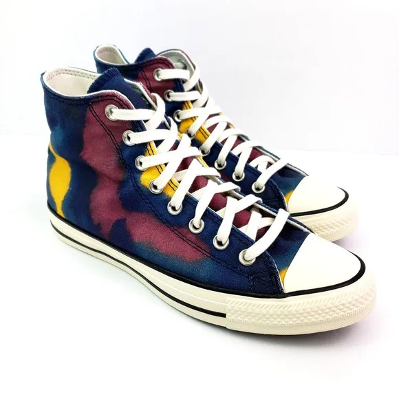 Converse CTAS HI Womens Sz 9.5 Mens Sz 7.5 Blue Purple Sneaker Shoes A02082F