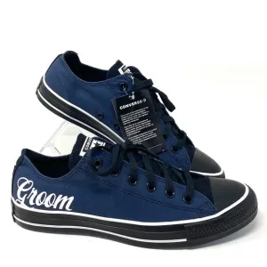 Converse Ctas Low Top Wedding Blue Canvas Women's Size Custom 171213C-BLBUWT