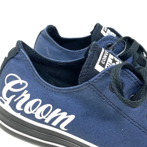 Converse Ctas Low Top Wedding Blue Canvas Women's Size Custom 171213C-BLBUWT