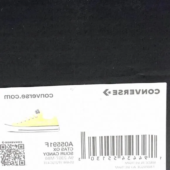 Converse Ctas OX Shoes Women's Low Top Sour Candy A05591F Skate Sneakers Canvas