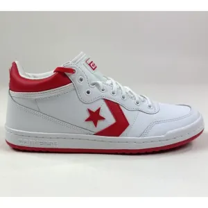 Converse Fastbreak Pro White Red Leather High Top Basketball Sneakers A10200C