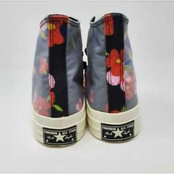 Converse Floral Chuck 70 Sz 6  (men) Hi Top Womens Shoes Black Flower