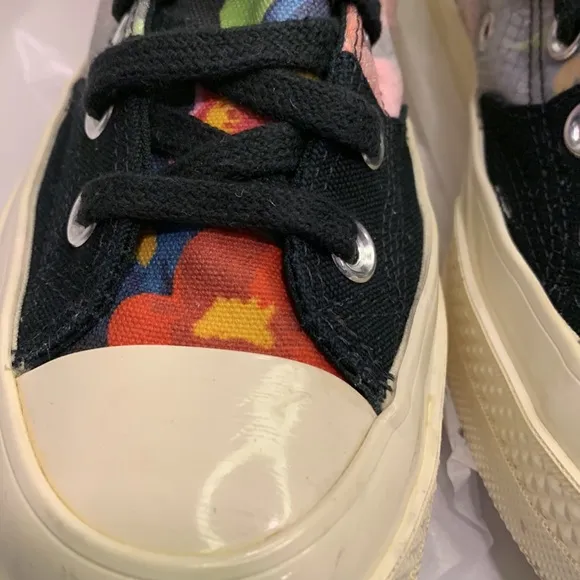 Converse Floral Chuck 70 Sz 6  (men) Hi Top Womens Shoes Black Flower