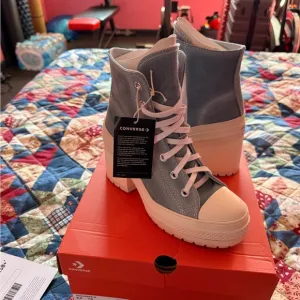 Converse High-Top Athletic Shoes - Blue and White