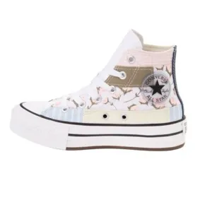 Converse High Top Picnic Patchwork Lifted Youth Sneaker Shoes Size 3
