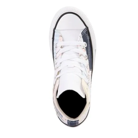 Converse High Top Picnic Patchwork Lifted Youth Sneaker Shoes Size 3