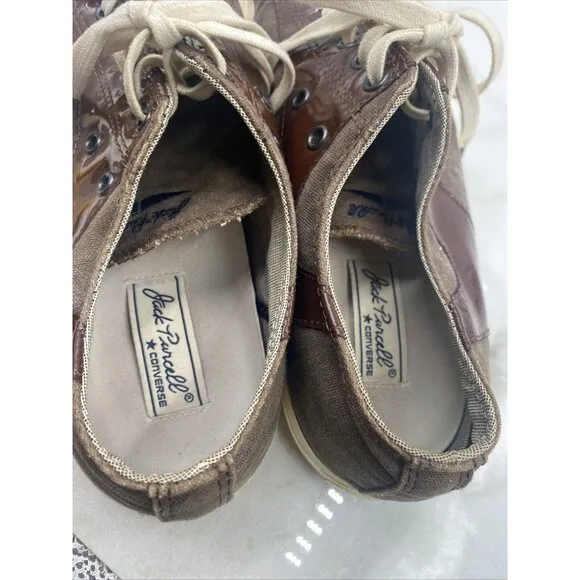Converse Jack Purcell Shoes Mens Sz 10 Dark Brown Low Tops