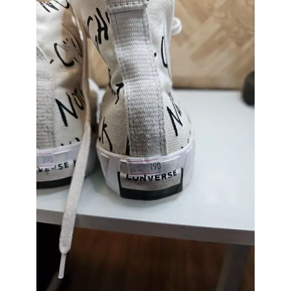 Converse Men's All Star Fashion Hi-top Not A Chuck White Size 8.  190