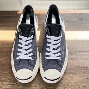 Converse Mens Jack Purcell Black Ox Cork Leather Shoes Sneakers  Sz 10 US
