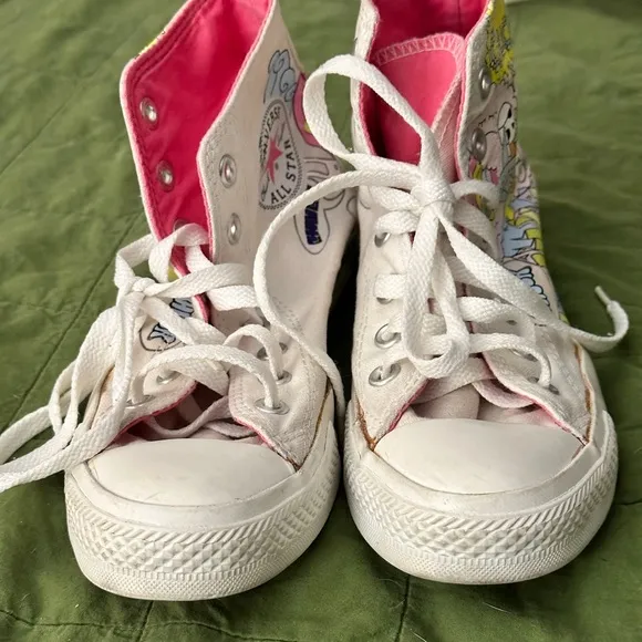 Converse Notebook Print Men's 5 Women’s size 7. Chuck Taylor All Star High Tops