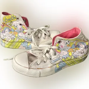 Converse Notebook Print Men's 5 Women’s size 7. Chuck Taylor All Star High Tops