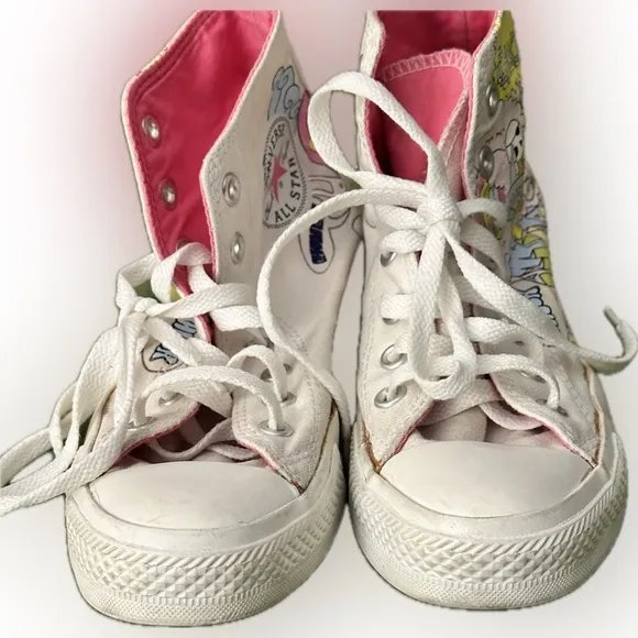 Converse Notebook Print Men's 5 Women’s size 7. Chuck Taylor All Star High Tops