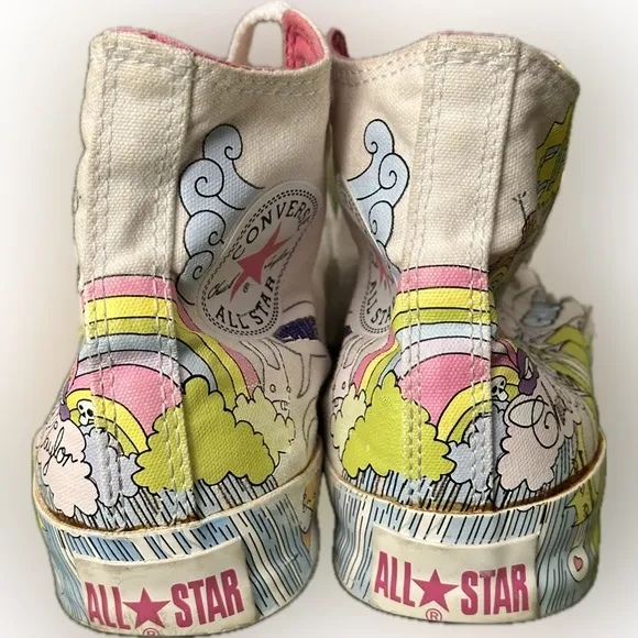 Converse Notebook Print Men's 5 Women’s size 7. Chuck Taylor All Star High Tops