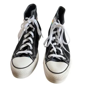 Converse Pride High Top Shoes Rainbow Black 10W/8M