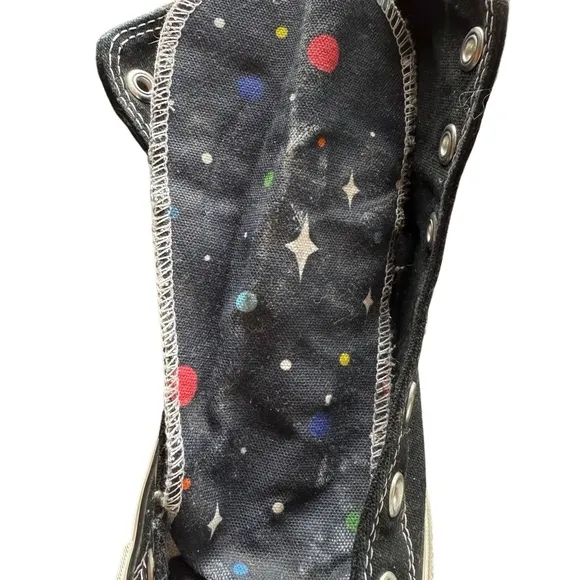 Converse Pride High Top Shoes Rainbow Black 10W/8M