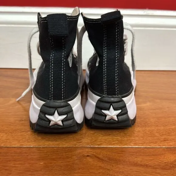 Converse Run Star Hike Hi Women Shoes Sneakers Black size 4.5