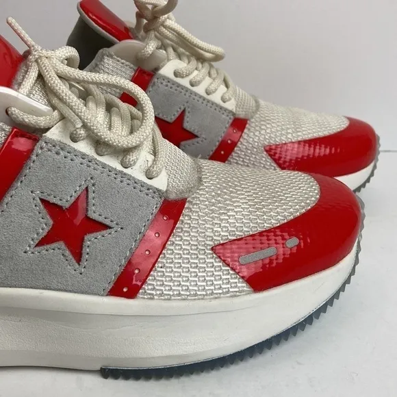 Converse Run Star Y2K Ox Low Top Red/White 8 Retro Classic Athleisure Sneakers