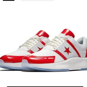 Converse Run Star Y2K Ox Low Top Red/White 8 Retro Classic Athleisure Sneakers
