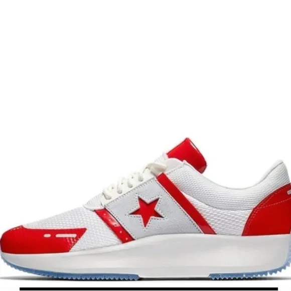 Converse Run Star Y2K Ox Low Top Red/White 8 Retro Classic Athleisure Sneakers