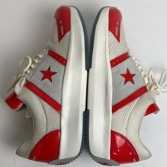 Converse Run Star Y2K Ox Low Top Red/White 8 Retro Classic Athleisure Sneakers