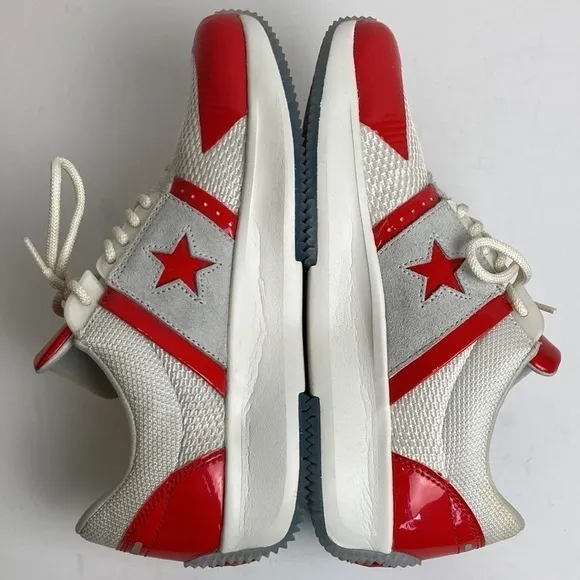 Converse Run Star Y2K Ox Low Top Red/White 8 Retro Classic Athleisure Sneakers