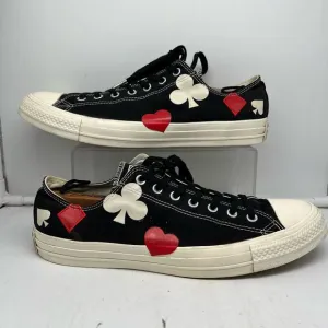 Converse Shoes Mens 13 Chuck Taylor All Star Low Top Deck Of Cards Heart Diamond