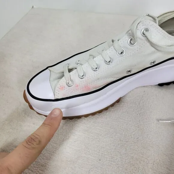 Converse Shoes Mens Size 9.5 White Run Star Hike Low 2020 168817C Chuck Taylors