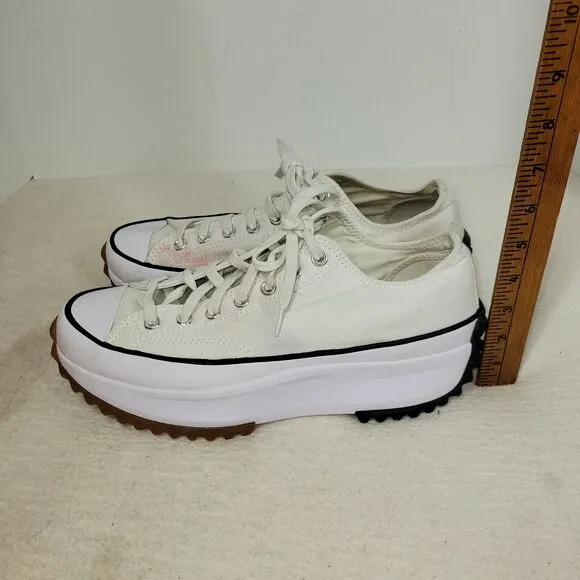 Converse Shoes Mens Size 9.5 White Run Star Hike Low 2020 168817C Chuck Taylors