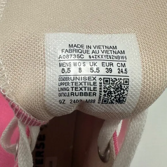 🤩Converse Sz 6.5 Men's Shoes Run Star Hike Pop High Top Sneakers Pink A08735C🤩