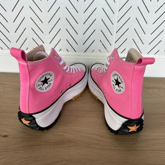 🤩Converse Sz 6.5 Men's Shoes Run Star Hike Pop High Top Sneakers Pink A08735C🤩