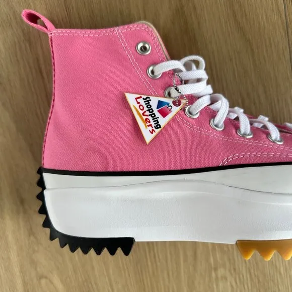 🤩Converse Sz 7.5 Women's Shoes Run Star Hike Pop High Top Sneakers Pink A08735C