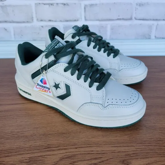 ⭐Converse Tenis Weapon OX Size 7 Women's Shoes Leather Green/White A11212C New