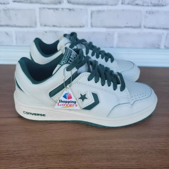 ⭐Converse Tenis Weapon OX Size 7 Women's Shoes Leather Green/White A11212C New