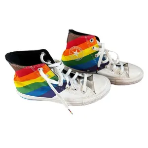 Converse Unisex Chuck Taylor High Top Shoes Sneakers Pride Rainbow 5 Men 7 Lady