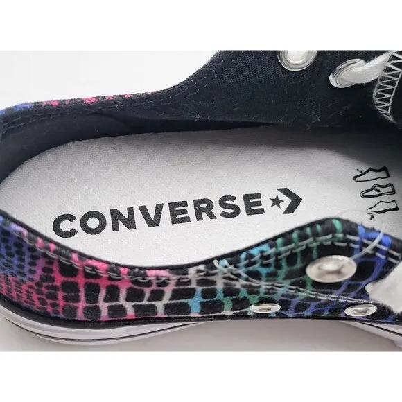 Converse Wmns CTAS Platform Low Digital Daze Crocodile Scales Shoes Sz 5