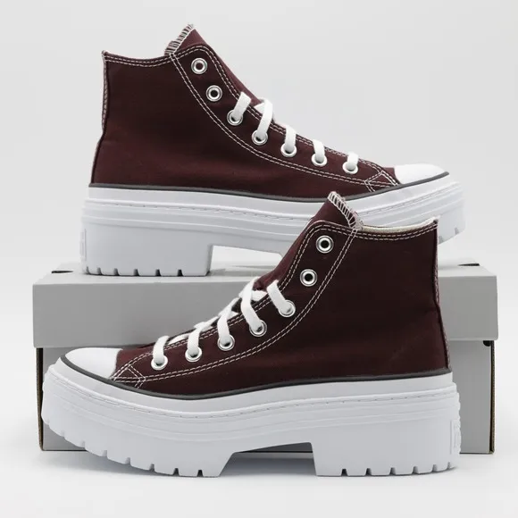 Converse Women's Chuck Taylor All Star Lugged Heel Platform High Shoes White 7.5