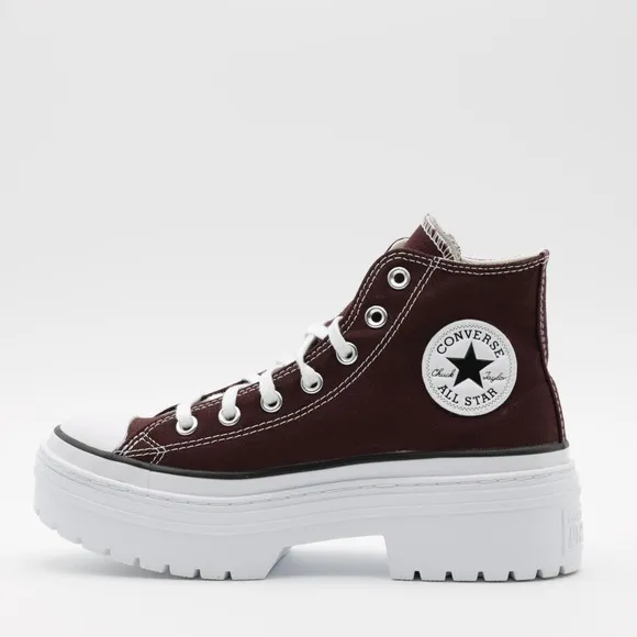 Converse Women's Chuck Taylor All Star Lugged Heel Platform High Shoes White 7.5