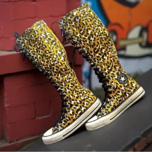 Converse Women's Chuck Taylor All Star XX Hi Animal Print Size 5