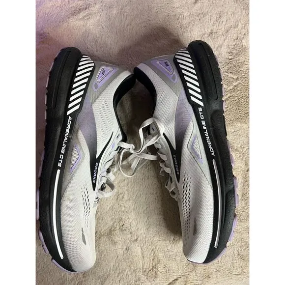 COPY - Men's Brooks Gray Adrenaline GTS Running Shoes Size 10 Wide Breathable S…