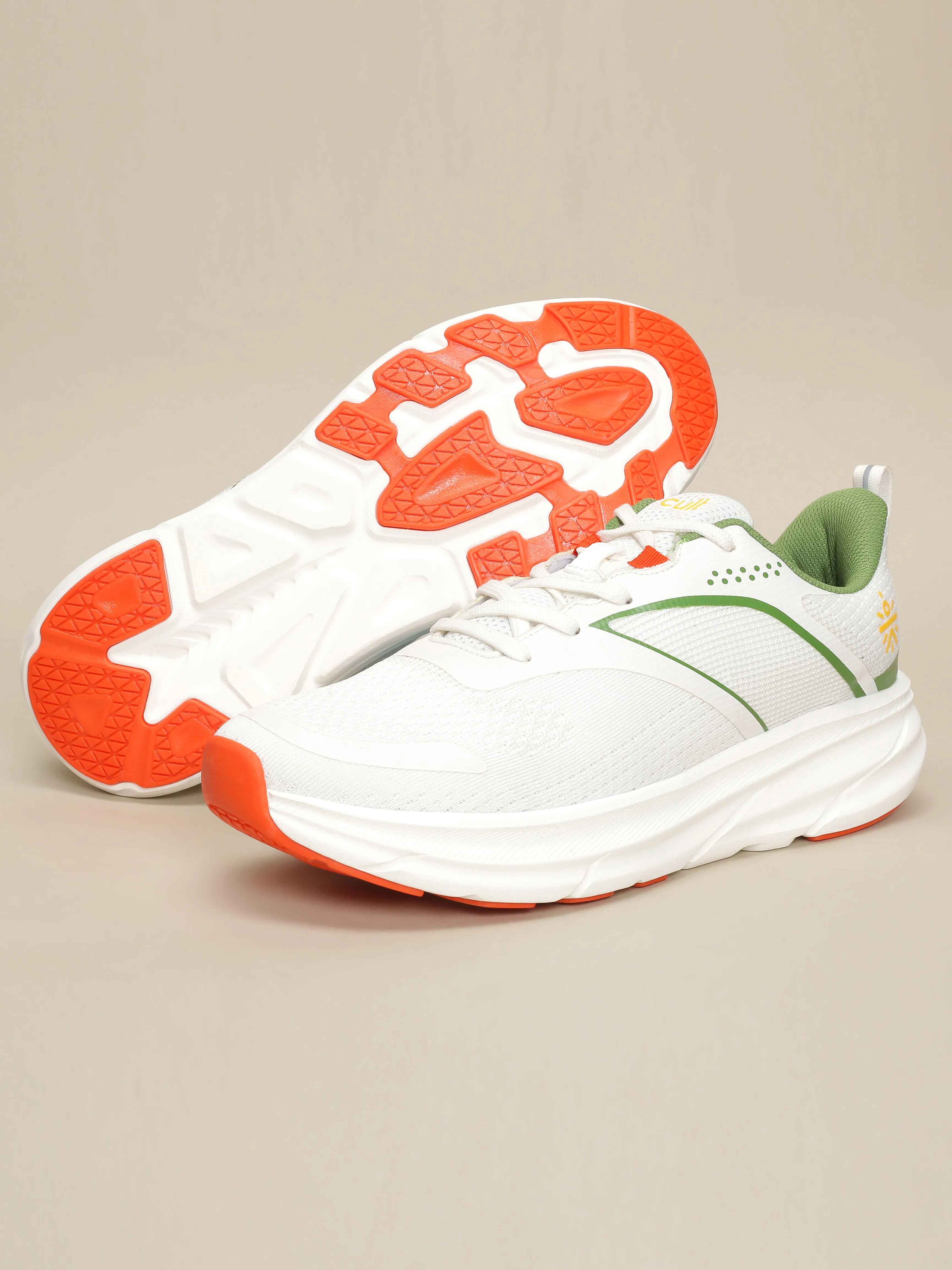 cult Men's Leap Running Shoes - Off White