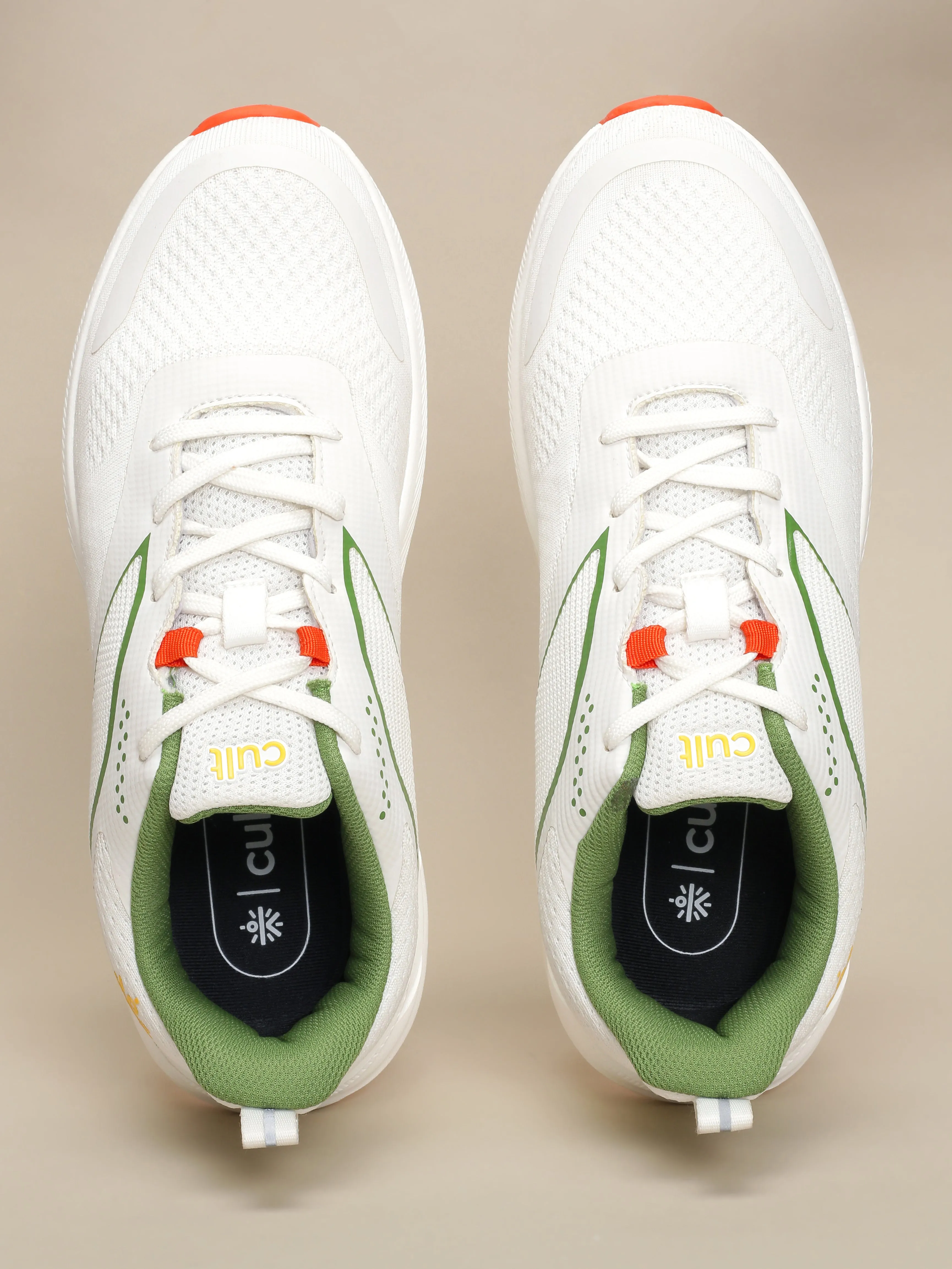 cult Men's Leap Running Shoes - Off White